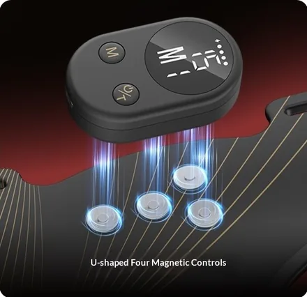 The remote lifting off four magnetic contacts on the mask